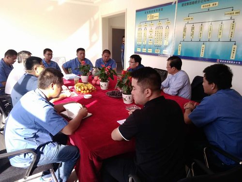 建設集團副總經(jīng)理王明智一行指導靖神鐵路項目建設