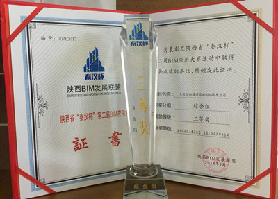 漢中分公司喜獲陜西省“秦漢杯”BIM應(yīng)用大賽綜合組三等獎