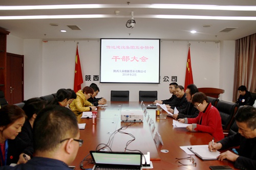 大秦置業(yè)公司：傳達(dá)五會精神  凝聚發(fā)展動力