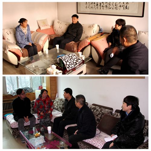 建設(shè)集團(tuán)聯(lián)合黨委副書(shū)記、紀(jì)委書(shū)記、工會(huì)主席侯本英為銅煤公司困難職工送來(lái)冬日溫暖