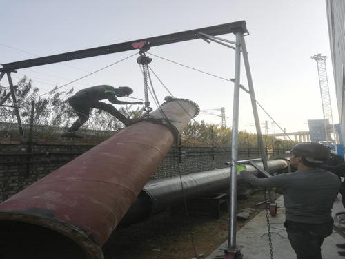 陜煤建設(shè)洗選煤運(yùn)營(yíng)公司安裝第二項(xiàng)目部孟村礦井超磁外排水管路安裝施工現(xiàn)場(chǎng)紀(jì)實(shí)