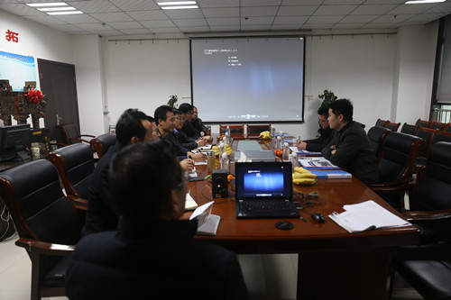 西安灃東國際車城發(fā)展有限公司副總經(jīng)理馬向南一行深入陜煤建設天工公司考察交流