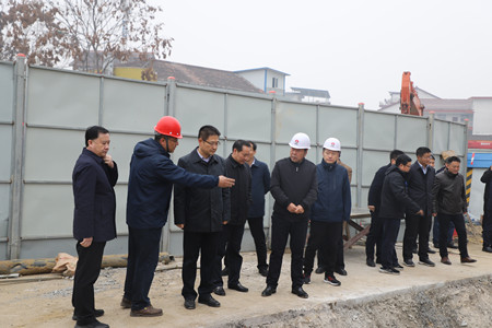 漢中市委書記王建軍視察陜煤建設(shè)漢中分公司金華路項目