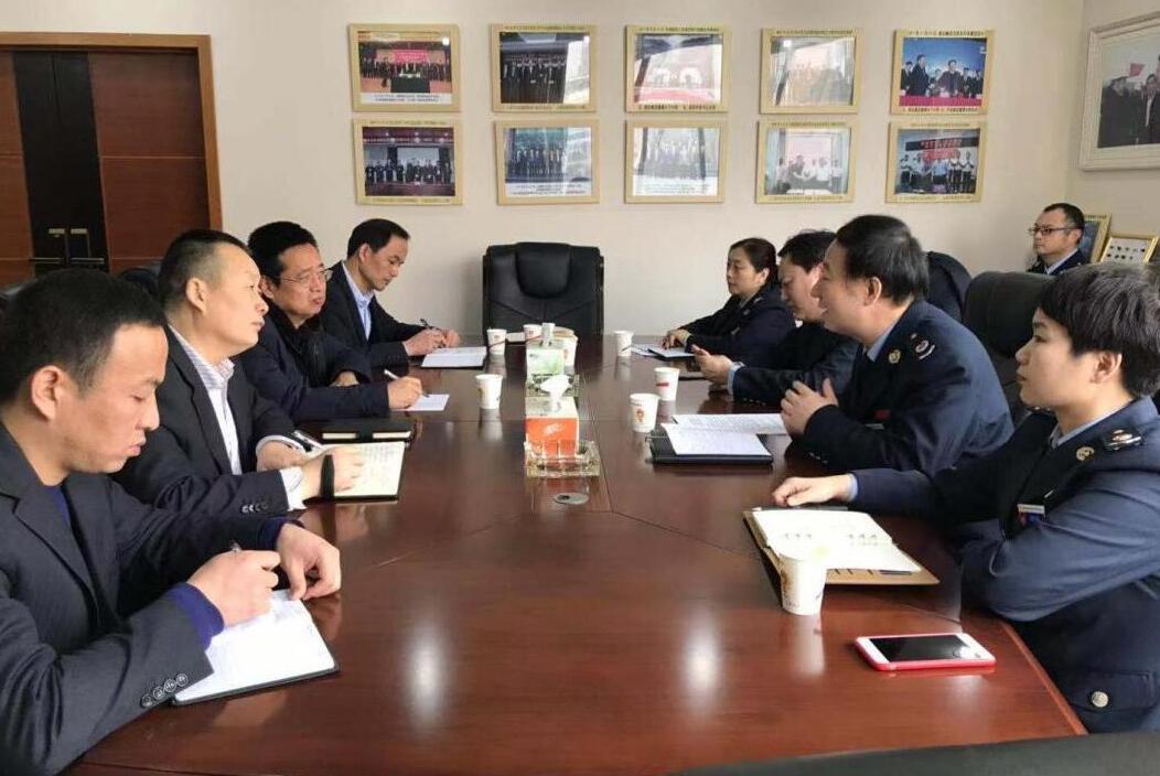 西安經(jīng)開區(qū)稅務(wù)局蒞臨建設(shè)集團指導工作