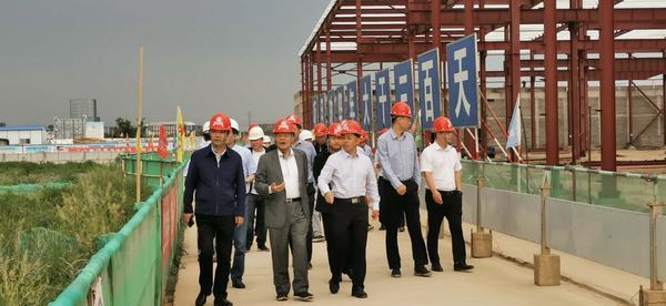 開沃新能源汽車集團董事長黃宏生、渭南市副市長楊武民一行現(xiàn)場推進渭南南京金龍項目建設