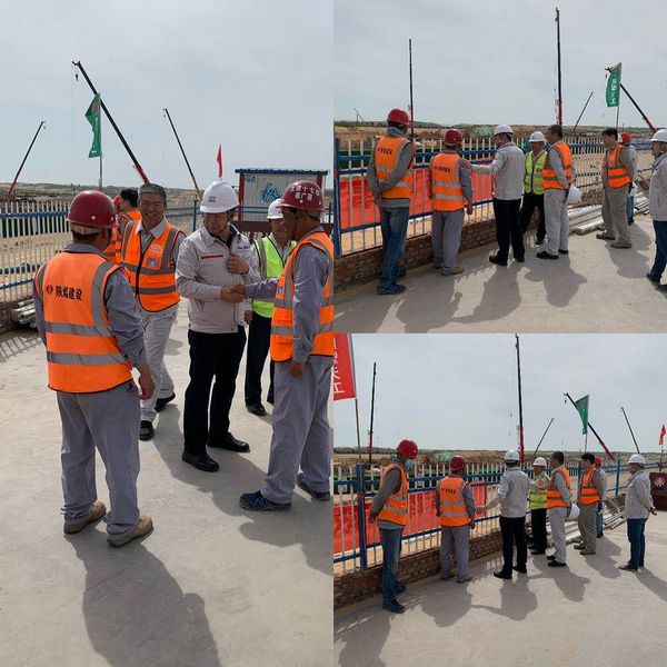 西北電力設(shè)計(jì)院有限公司董事長(zhǎng)、黨委書(shū)記胡明深入陜煤建設(shè)天工公司施工現(xiàn)場(chǎng)慰問(wèn)指導(dǎo)工作