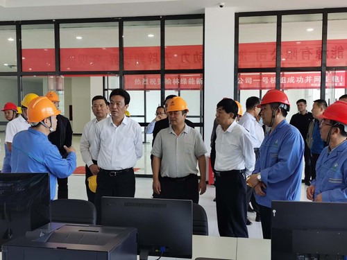 榆林市委書記戴征社，市委常委、常務副市長李博一行蒞臨榆林市垃圾焚燒發(fā)電項目調研指導工作