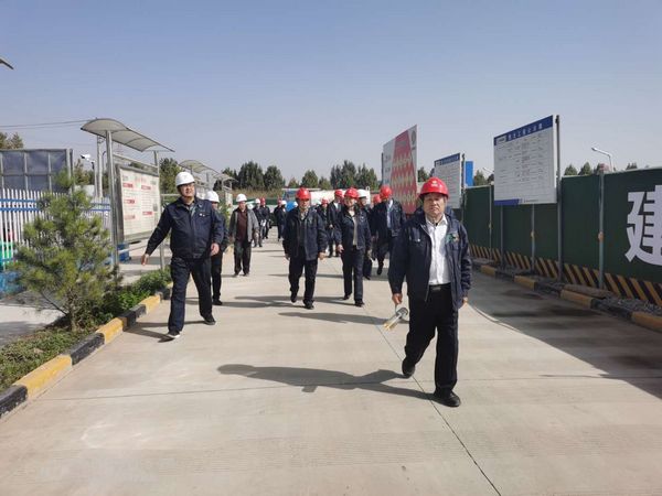 中央儲備糧西安直屬庫有限公司總經(jīng)理牟敏一行觀摩調(diào)研陜煤建設天工公司中儲糧項目
