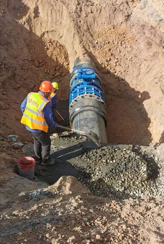 陜煤建設(shè)路橋分公司小保當(dāng)一、二號礦井復(fù)用水輸水管道（一期）工程順利完工