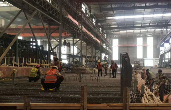 陜煤建設(shè)漢中分公司只爭朝夕 漢鋼高線熱機(jī)軋制改造項目如火如荼