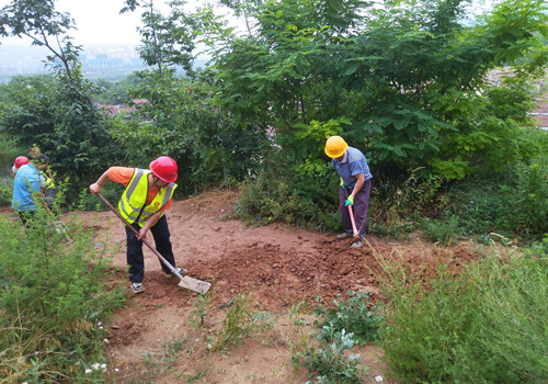 青年突擊勇?lián)?，助民防洪顯形象