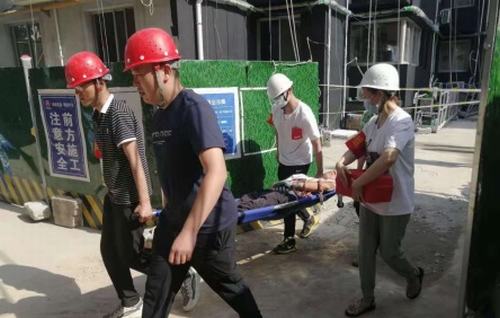 陜煤建設新城公司開展應急救援演練