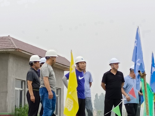 山東省淄博市水利局調(diào)研小組深入陜煤建設(shè)路橋分公司山東項(xiàng)目施工現(xiàn)場(chǎng)檢查指導(dǎo)工作