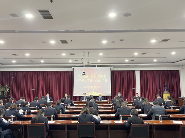 建設集團大秦置業(yè)公司召開職工大會暨2022年工作會、安全會