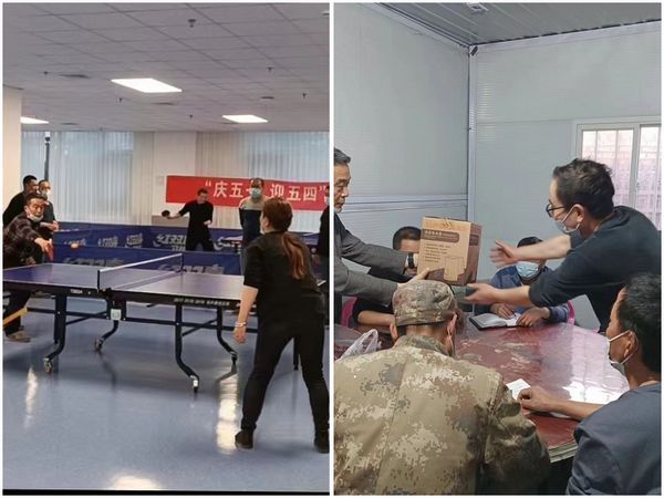 陜煤建設(shè)天工公司土建二部開(kāi)展“慶五一，迎五四”乒乓球比賽主題黨日活動(dòng)