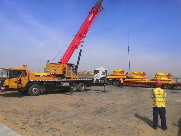 陜煤建設韓城分公司榆陽煤炭物流園設備安裝拉開序幕