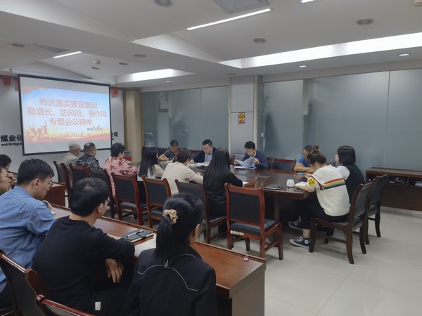 陜煤建設(shè)各單位傳達(dá)落實建設(shè)集團穩(wěn)增長、防風(fēng)險、強作風(fēng)工作部署會議精神
