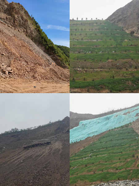 渣山變綠林，碎石堆場(chǎng)批“綠裝”