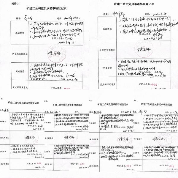 陜煤建設礦建二公司黨員亮承諾，全力保安全