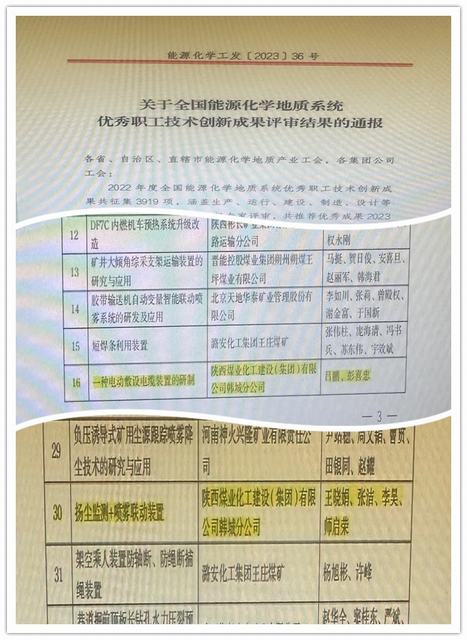 陜煤建設(shè)韓城分公司：2項(xiàng)！再獲國(guó)家級(jí)榮譽(yù)
