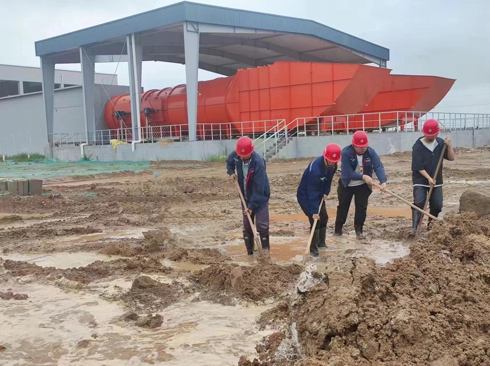 陜煤建設(shè)天工公司土建九部：防洪搶險顯擔(dān)當(dāng)，共筑安全新防線