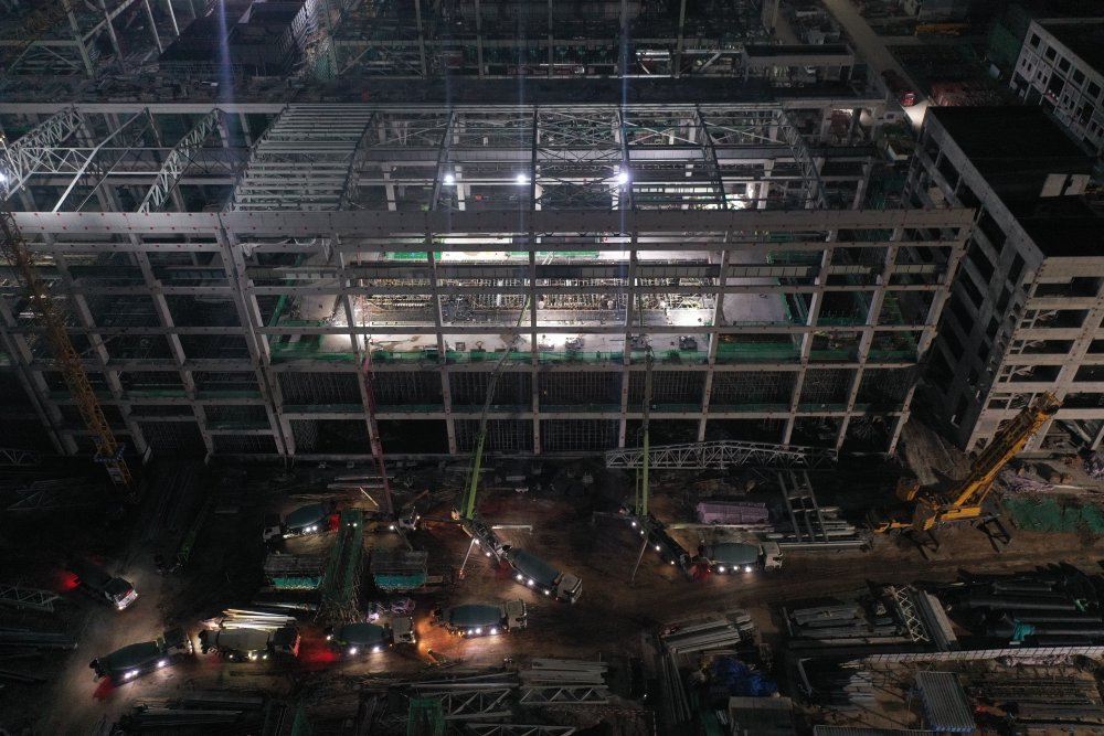 1800m3、21小時(shí) 見證陜煤建設(shè)黃陵電廠主廠房項(xiàng)目汽輪機(jī)建設(shè)新突破