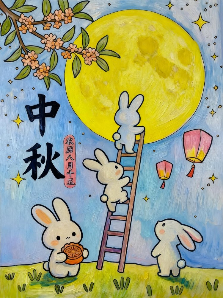 喜迎團(tuán)圓月，妙筆繪中秋