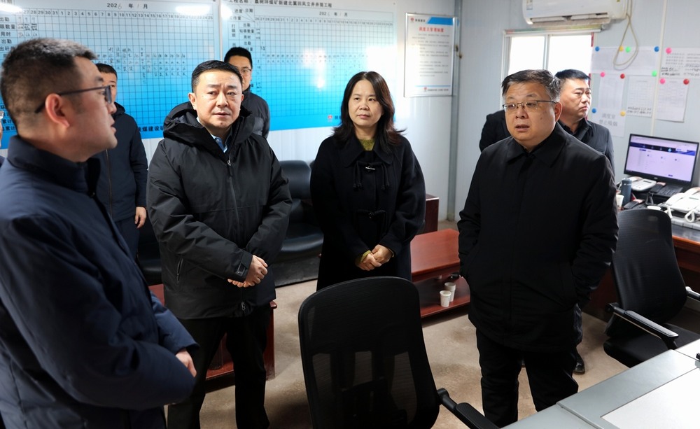 韓城市委副書記張景鋒一行深入陜煤建設(shè)礦建二公司調(diào)研指導(dǎo)工作