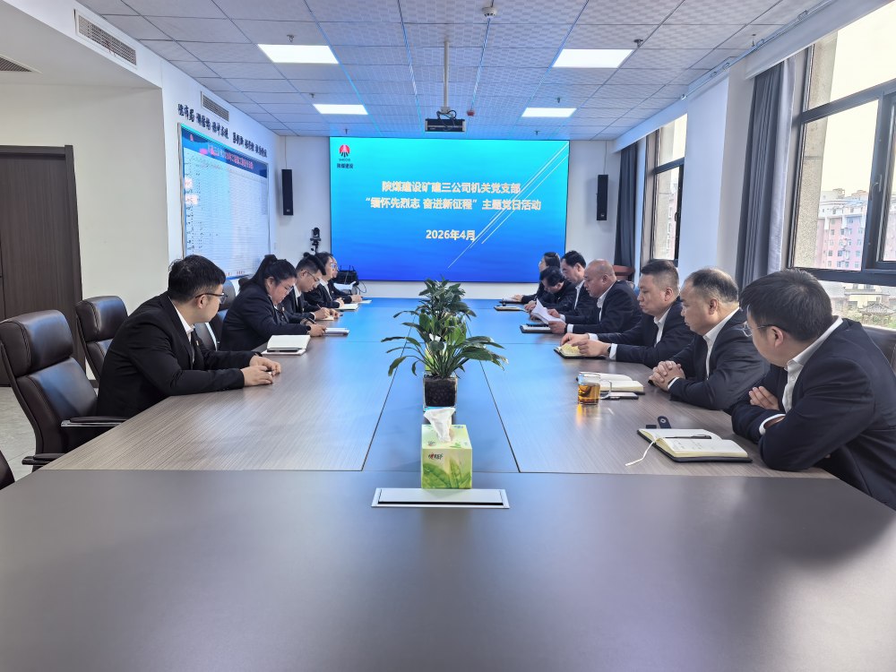 礦建三公司機(jī)關(guān)黨支部開展“緬懷先烈志 奮進(jìn)新征程” 主題黨日活動